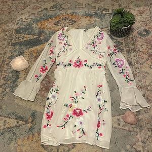 White floral ASOS dress only worn ONCE/brand new